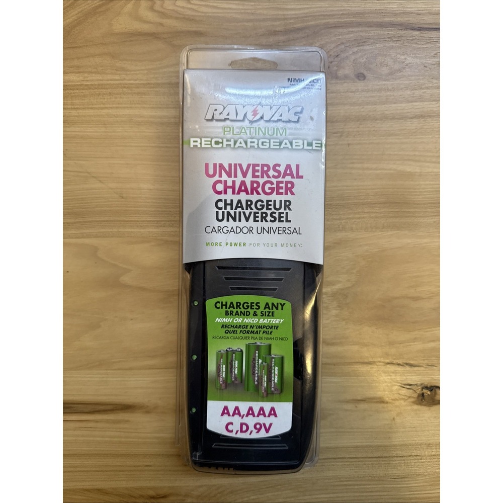 Rayovac PS20PL Universal Battery Charger - New Sealed